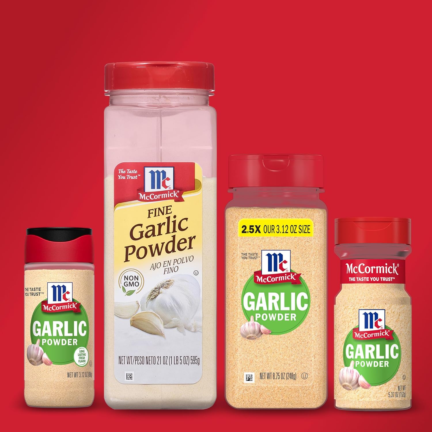 McCormick Garlic Powder – Fine-Texture Seasoning for Speedy Recipe Execution, 8.75 oz