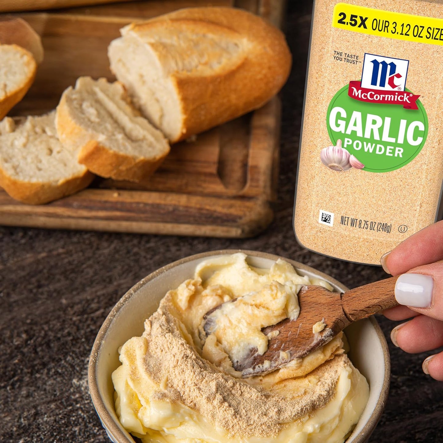 McCormick Garlic Powder – Fine-Texture Seasoning for Speedy Recipe Execution, 8.75 oz