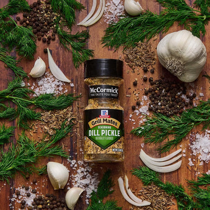 McCormick Grill Mates Dill Pickle Seasoning, 2.75 oz – Holiday Gift for Backyard Grillers, Dips Lovers, and Snack Enthusiasts
