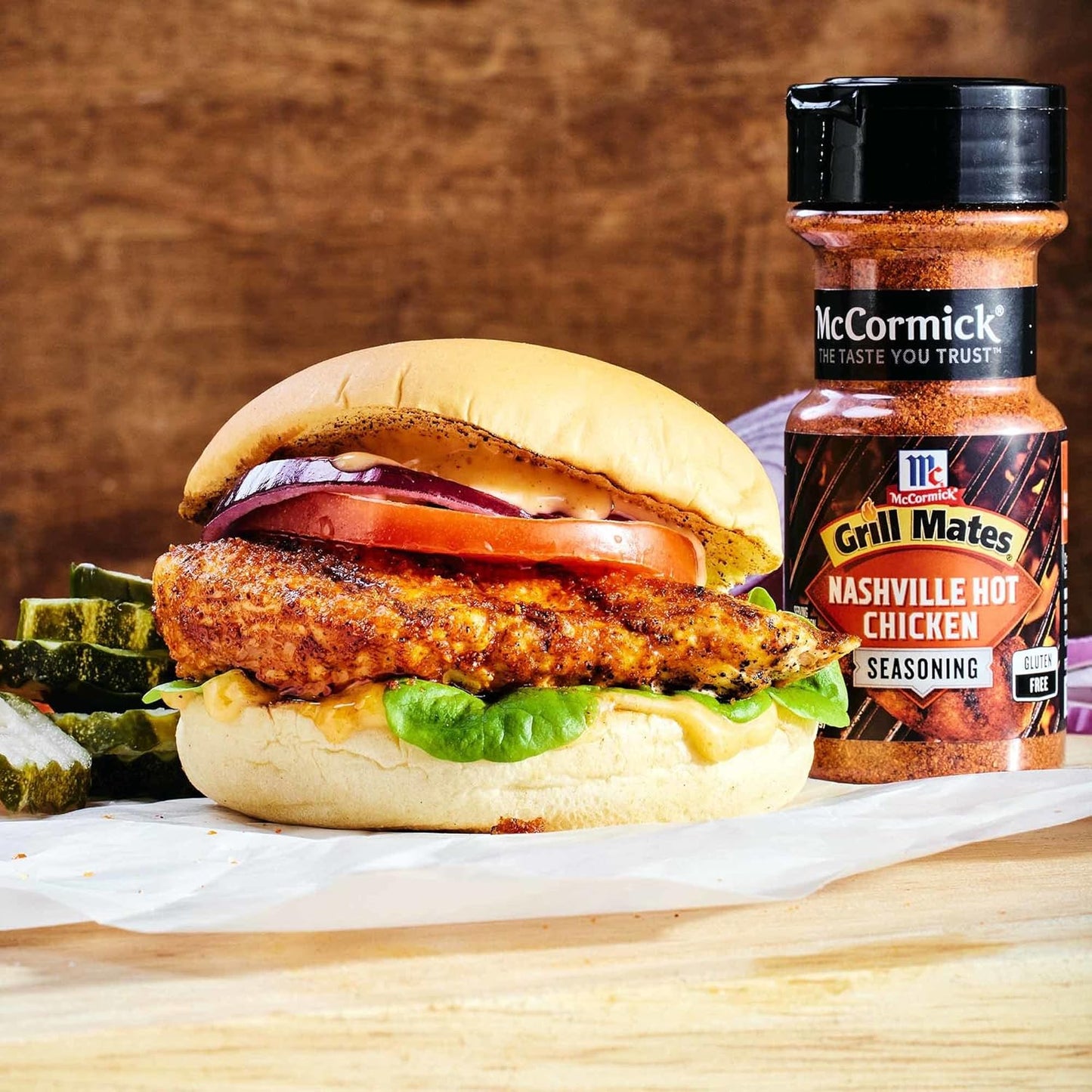 McCormick Grill Mates Nashville Hot Chicken Seasoning, 3 oz – Father's Day Gift for the Tailgate Pitmaster