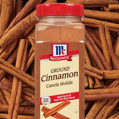 McCormick Ground Cinnamon, 18 oz – Non-GMO Pantry Essential for Healthy Morning Rituals