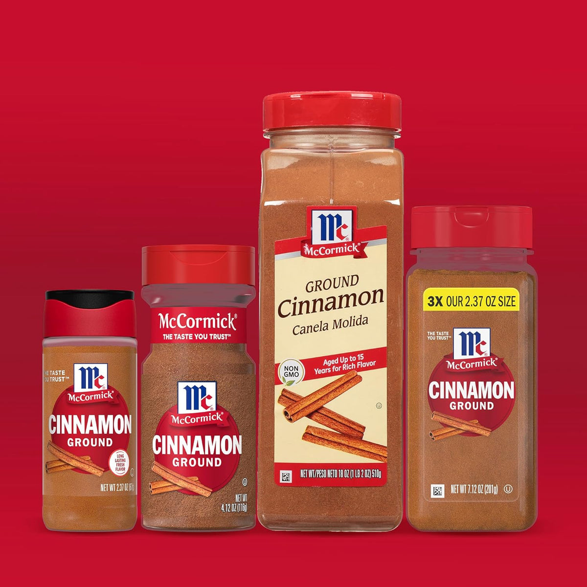 McCormick Ground Cinnamon, 18 oz – Non-GMO Pantry Essential for Healthy Morning Rituals