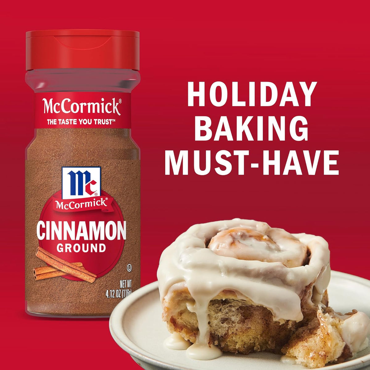 McCormick Ground Cinnamon, 18 oz – Non-GMO Pantry Essential for Healthy Morning Rituals