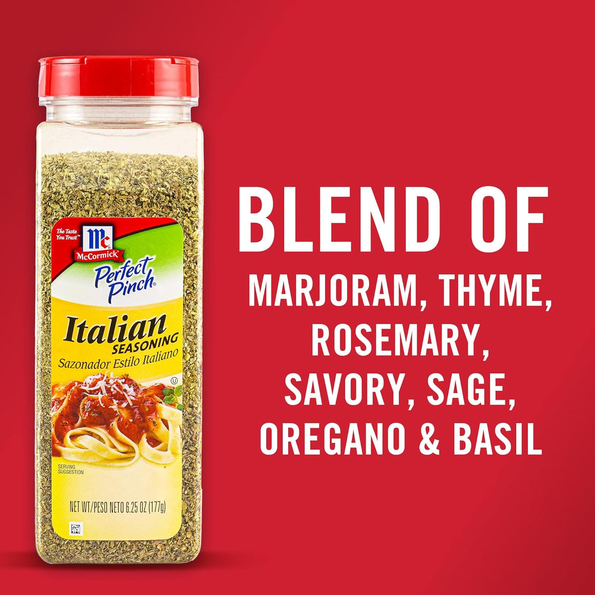 McCormick Italian Seasoning – Practical Holiday Gift for the Italian Food Lover, 6.25 oz