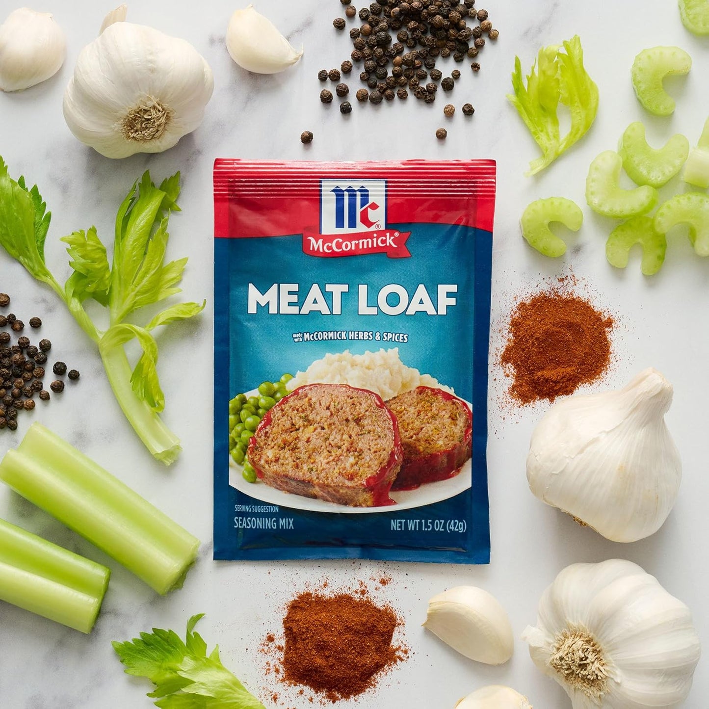 McCormick Meat Loaf Seasoning Mix – Simple Ingredient Pantry Staple for Clean Eating Households