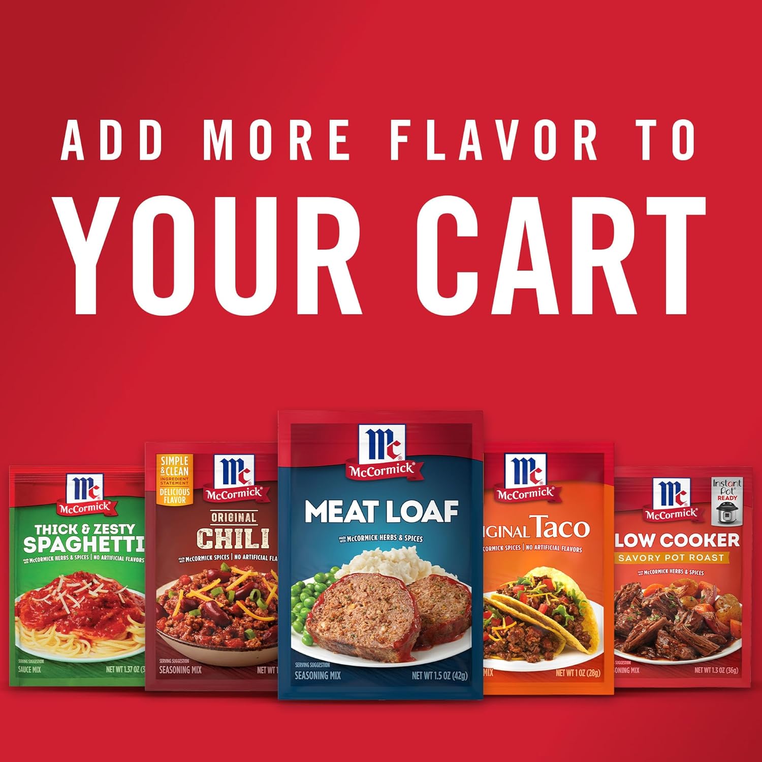 McCormick Meat Loaf Seasoning Mix – Simple Ingredient Pantry Staple for Clean Eating Households