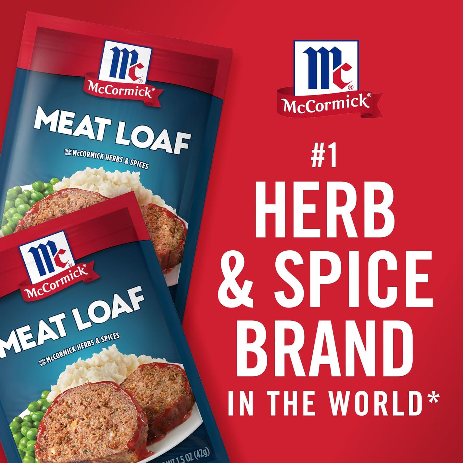 McCormick Meat Loaf Seasoning Mix – Simple Ingredient Pantry Staple for Clean Eating Households