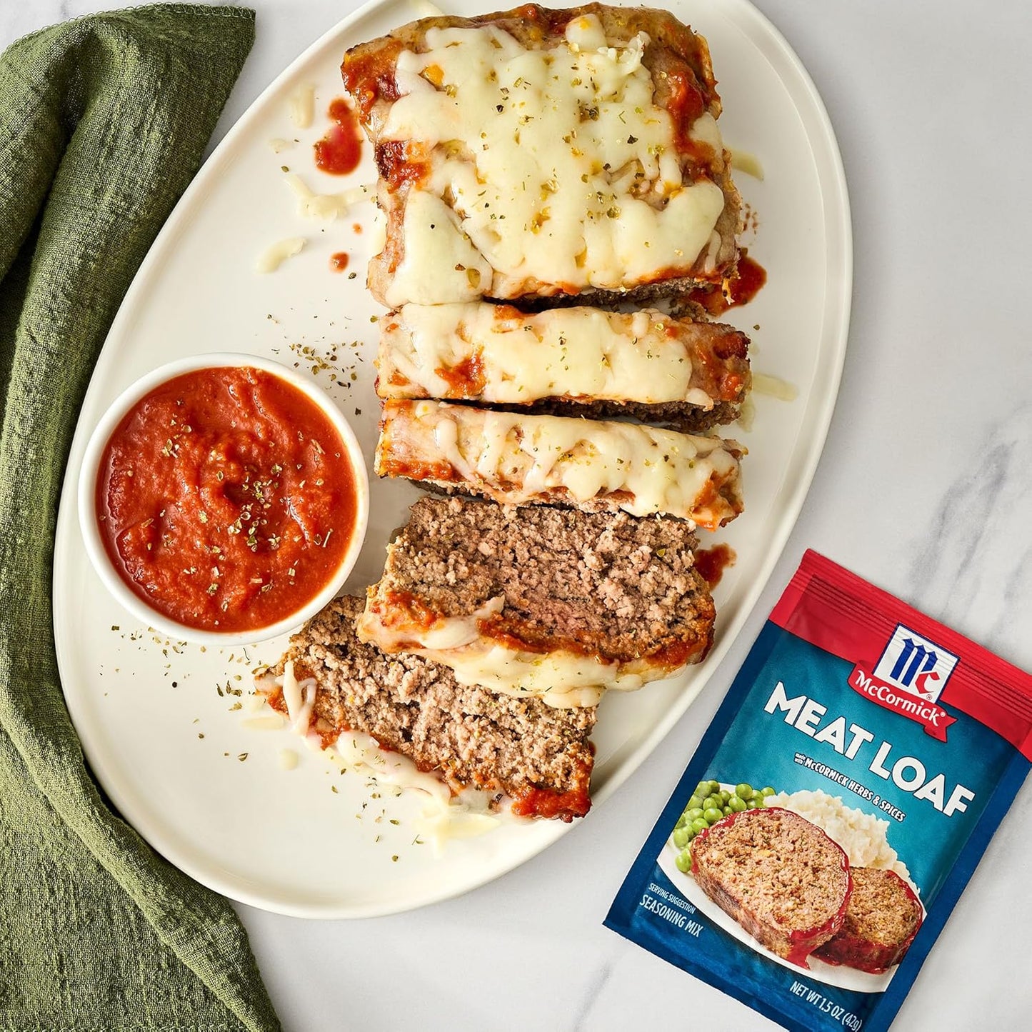 McCormick Meat Loaf Seasoning Mix – Simple Ingredient Pantry Staple for Clean Eating Households