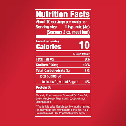 McCormick Meat Loaf Seasoning Mix – Simple Ingredient Pantry Staple for Clean Eating Households