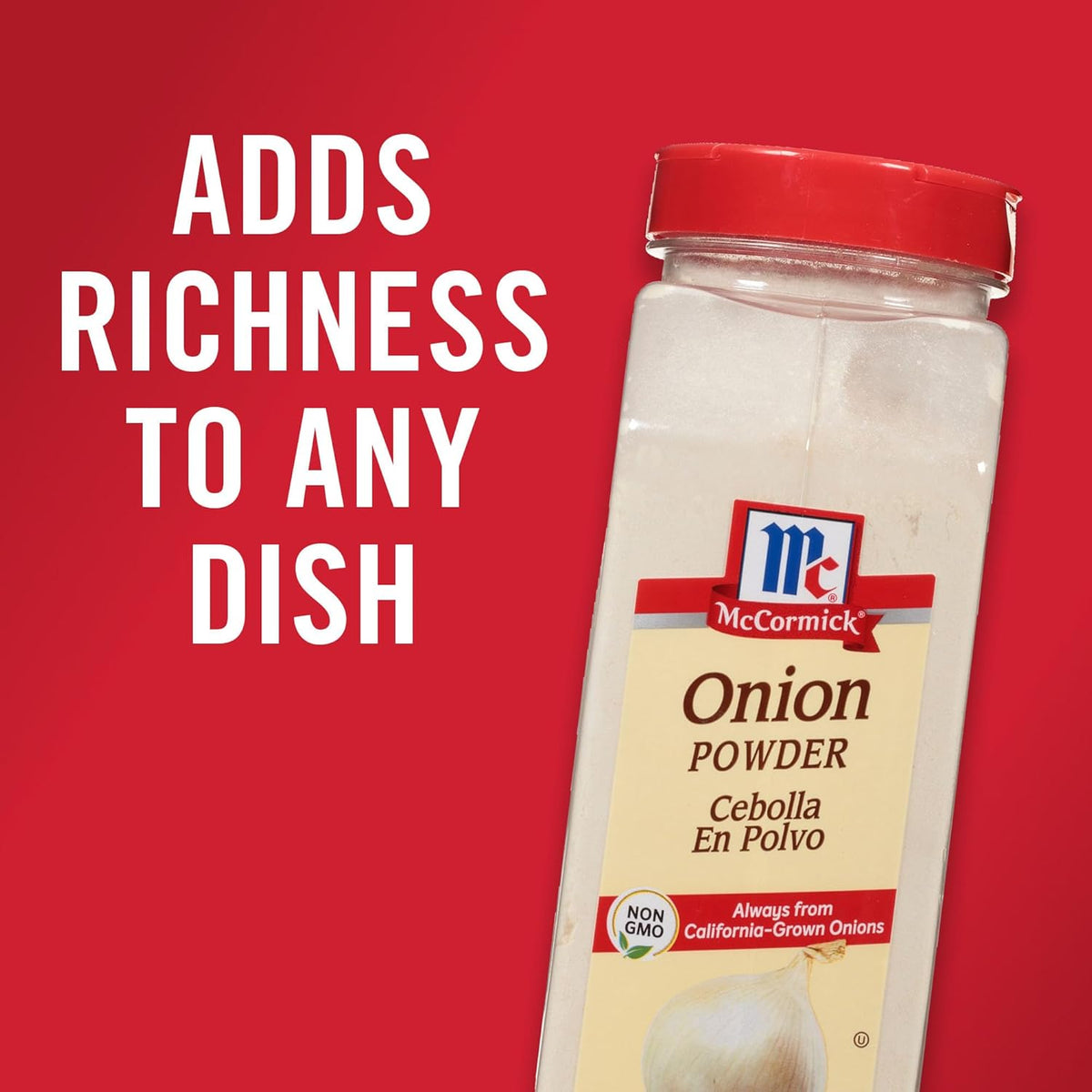 McCormick Onion Powder 7.62 oz – Low-Sodium Flavor Boost for Heart-Healthy Cooking