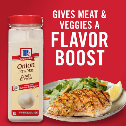 McCormick Onion Powder 7.62 oz – Low-Sodium Flavor Boost for Heart-Healthy Cooking