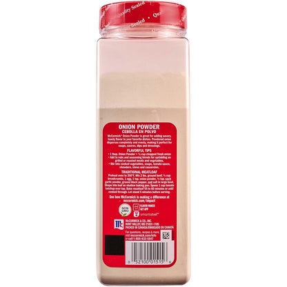 McCormick Onion Powder 7.62 oz – Low-Sodium Flavor Boost for Heart-Healthy Cooking