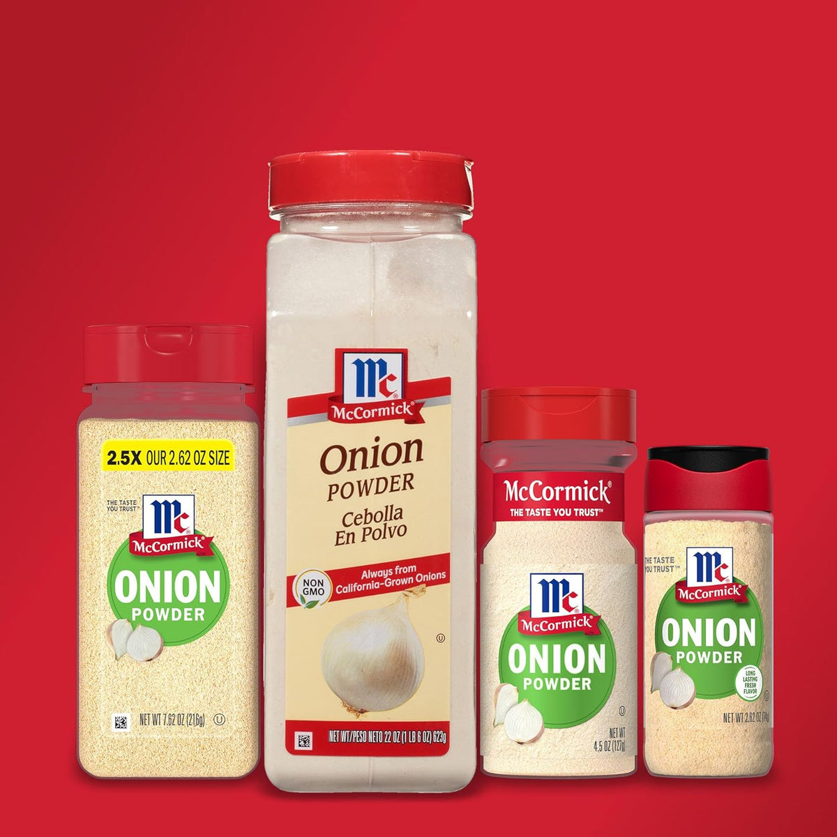 McCormick Onion Powder 7.62 oz – Low-Sodium Flavor Boost for Heart-Healthy Cooking