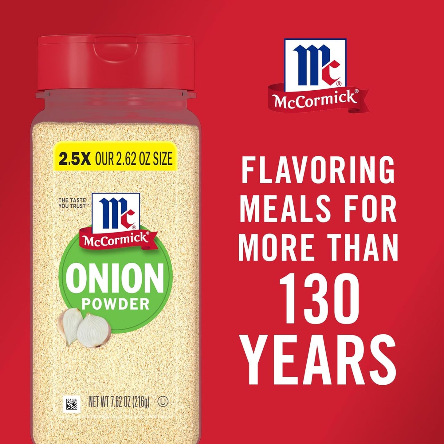 McCormick Onion Powder 7.62 oz – Pure Dehydrated Onion for Clean Eating Routines