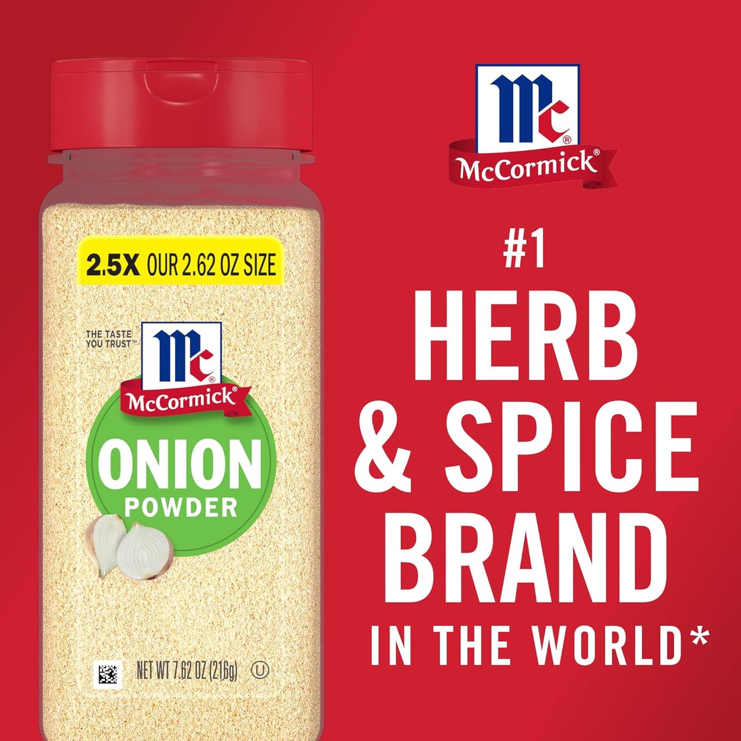 McCormick Onion Powder 7.62 oz – Pure Dehydrated Onion for Clean Eating Routines