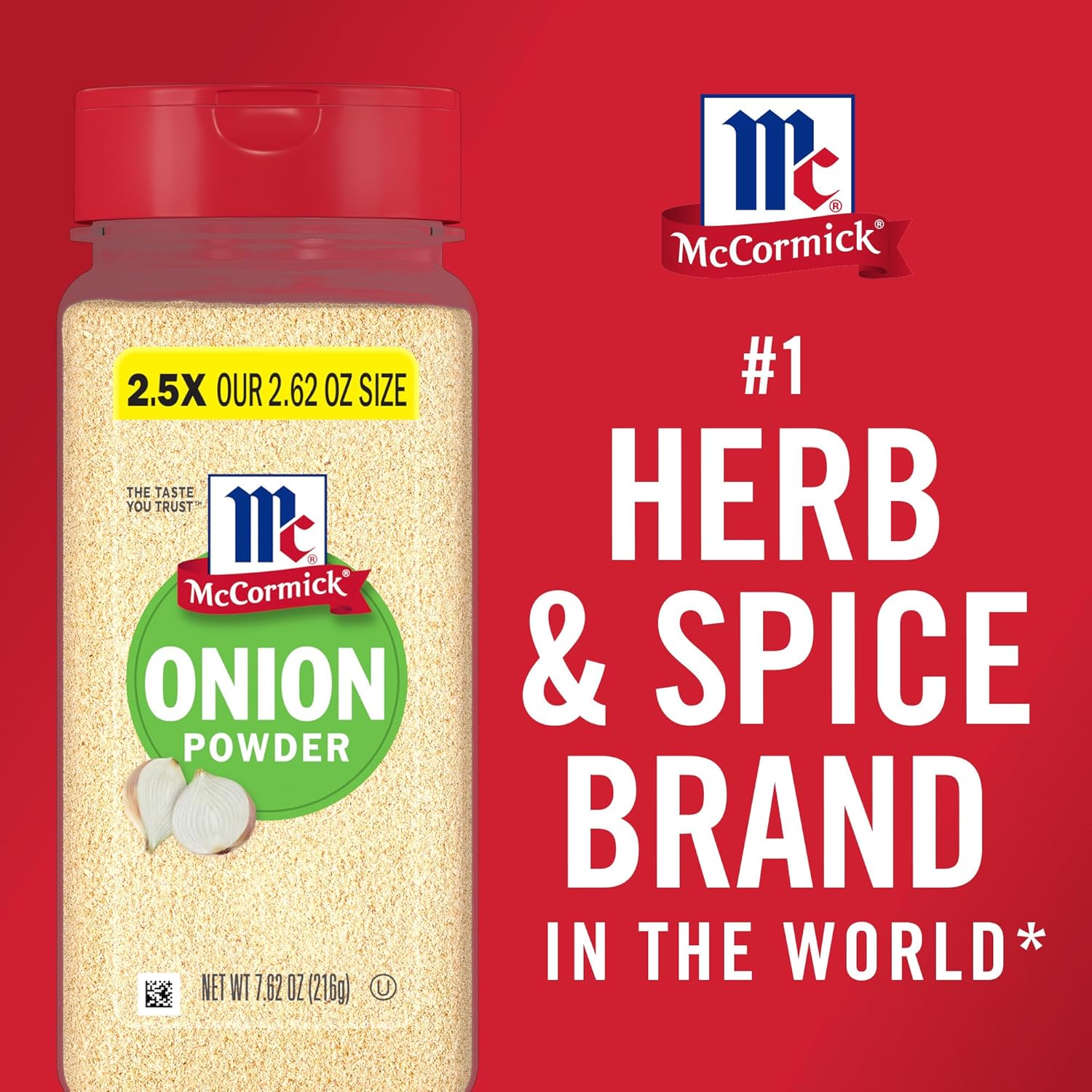 McCormick Onion Powder 7.62 oz – Pure Dehydrated Onion for Clean Eating Routines