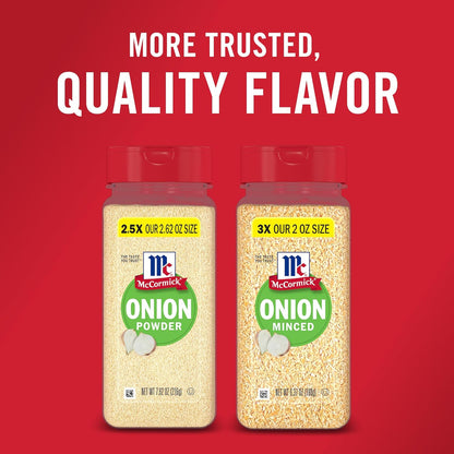 McCormick Onion Powder 7.62 oz – Pure Dehydrated Onion for Clean Eating Routines