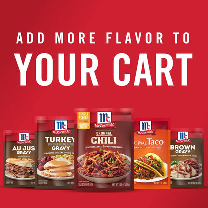 McCormick Original Chili Seasoning Mix for Plant-Based Dinners, Beans-Only Recipe Friendly