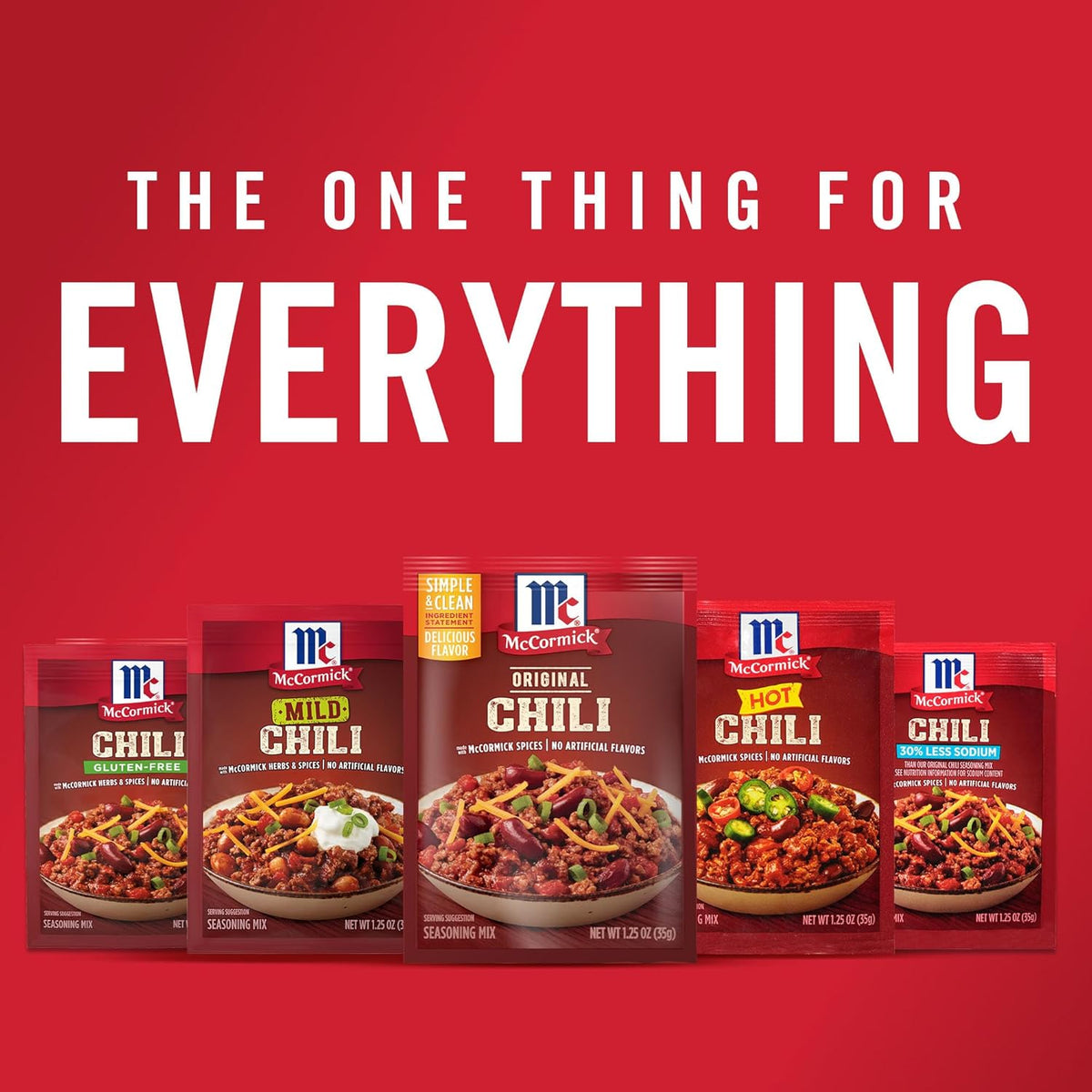 McCormick Original Chili Seasoning Mix for Plant-Based Dinners, Beans-Only Recipe Friendly