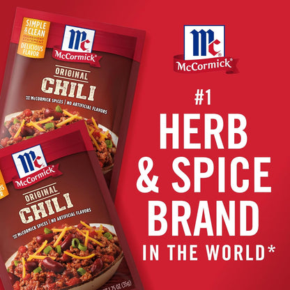 McCormick Original Chili Seasoning Mix for Plant-Based Dinners, Beans-Only Recipe Friendly