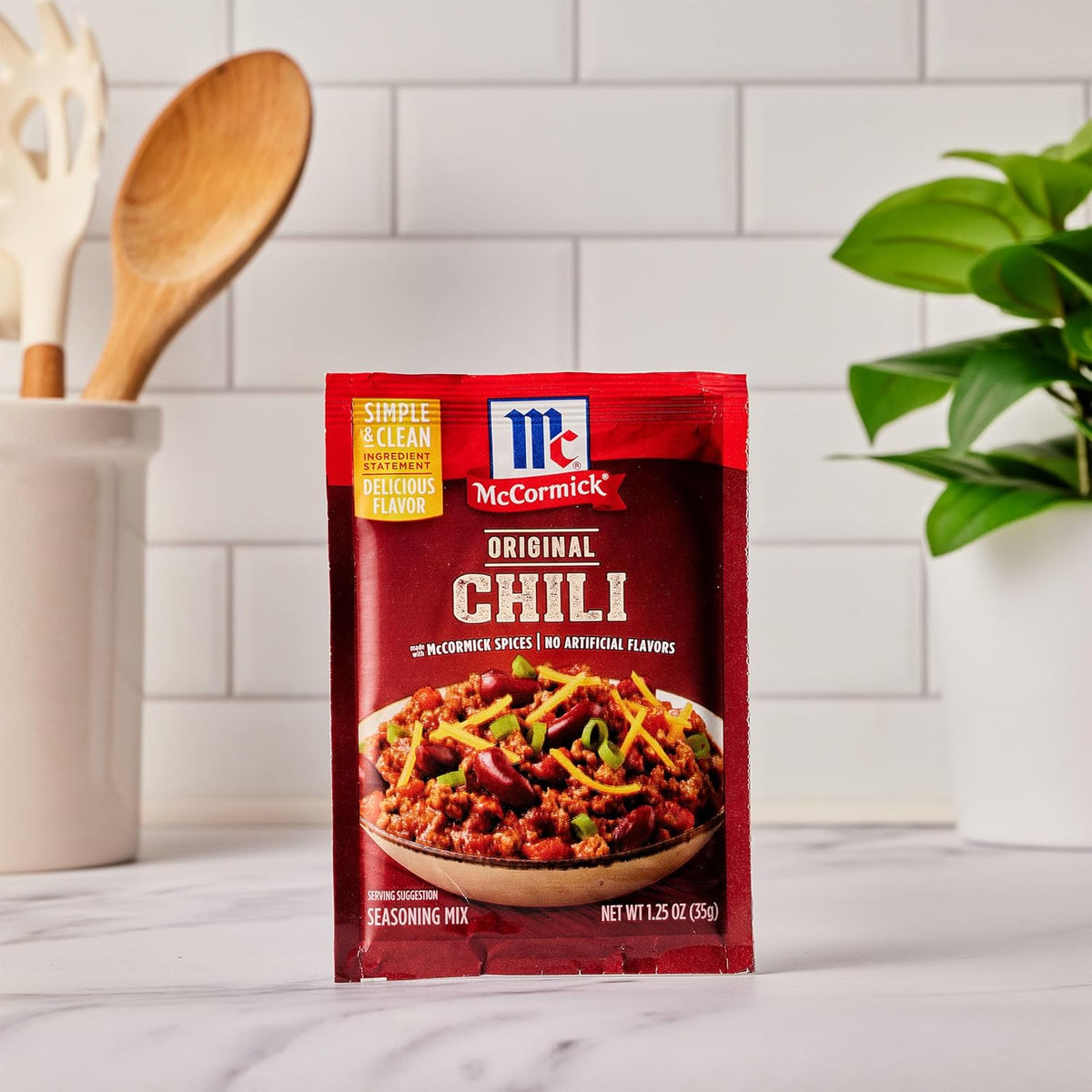 McCormick Original Chili Seasoning Mix for Plant-Based Dinners, Beans-Only Recipe Friendly