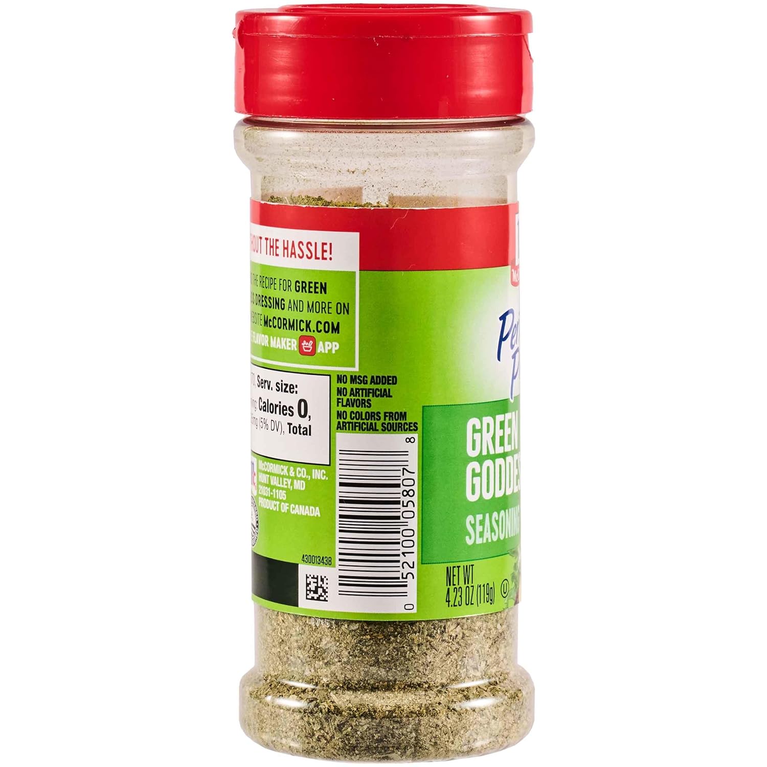 McCormick Perfect Pinch Green Goddess – Neutral, Understated Flavor for Intentional Simple Cooking