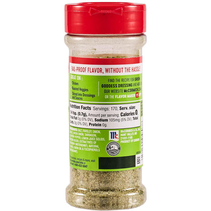McCormick Perfect Pinch Green Goddess – Neutral, Understated Flavor for Intentional Simple Cooking