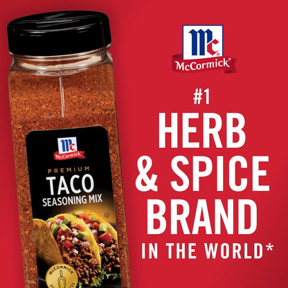 McCormick Premium Taco Seasoning Mix, 24 oz – Child-Friendly Bulk Seasoning for Busy Parent Pantry