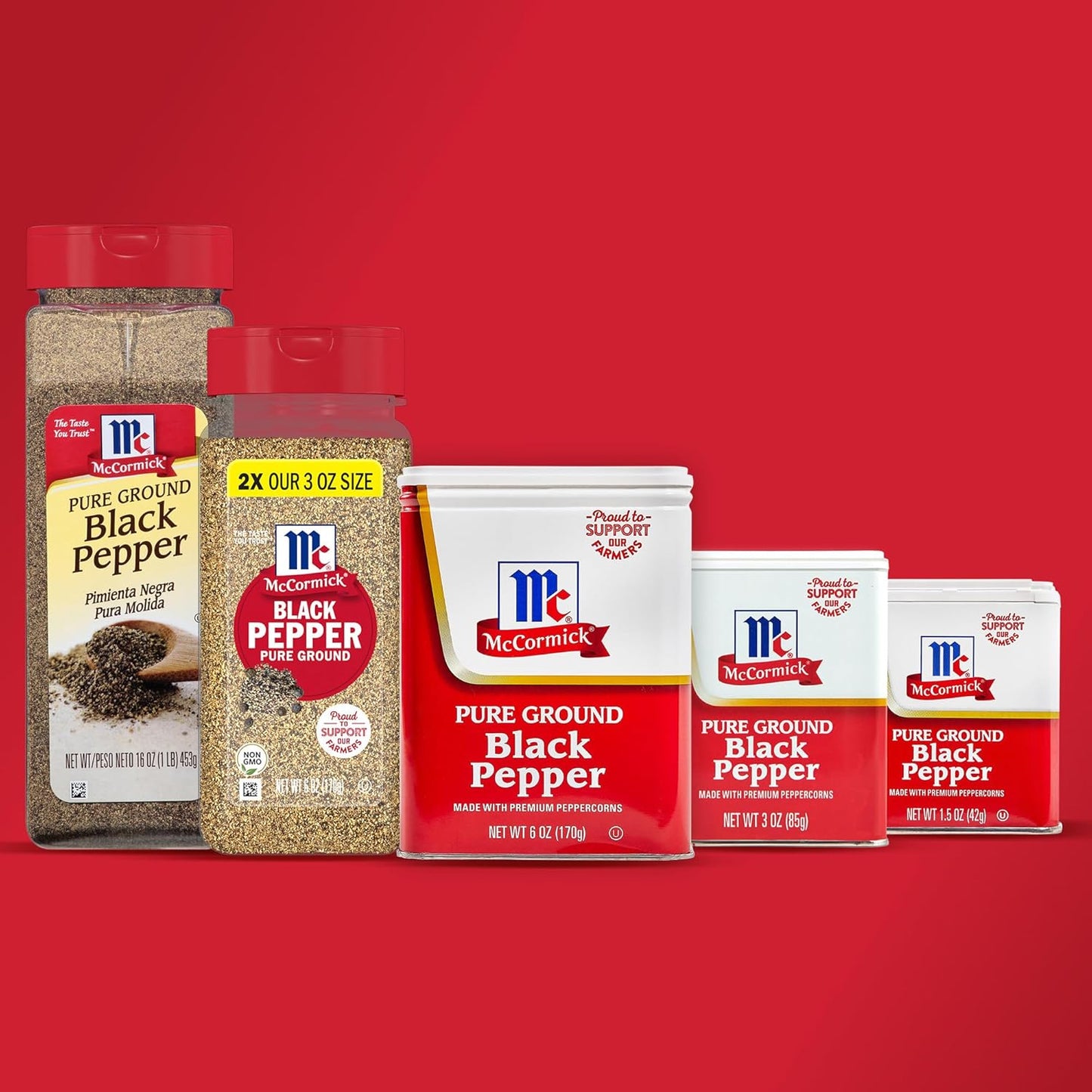 McCormick Pure Ground Black Pepper 3 oz – Clean-Label Staple for Less-Is-More Cooking