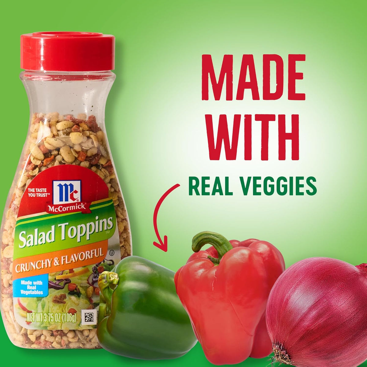 McCormick Salad Toppins Crunchy & Flavorful All-in-One Salad Topper, Replace Multiple Toppings with One Shaker