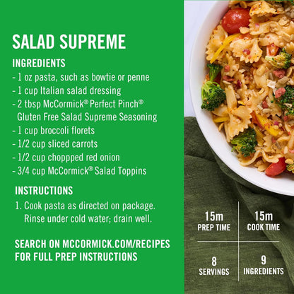 McCormick Salad Toppins Crunchy & Flavorful All-in-One Salad Topper, Replace Multiple Toppings with One Shaker