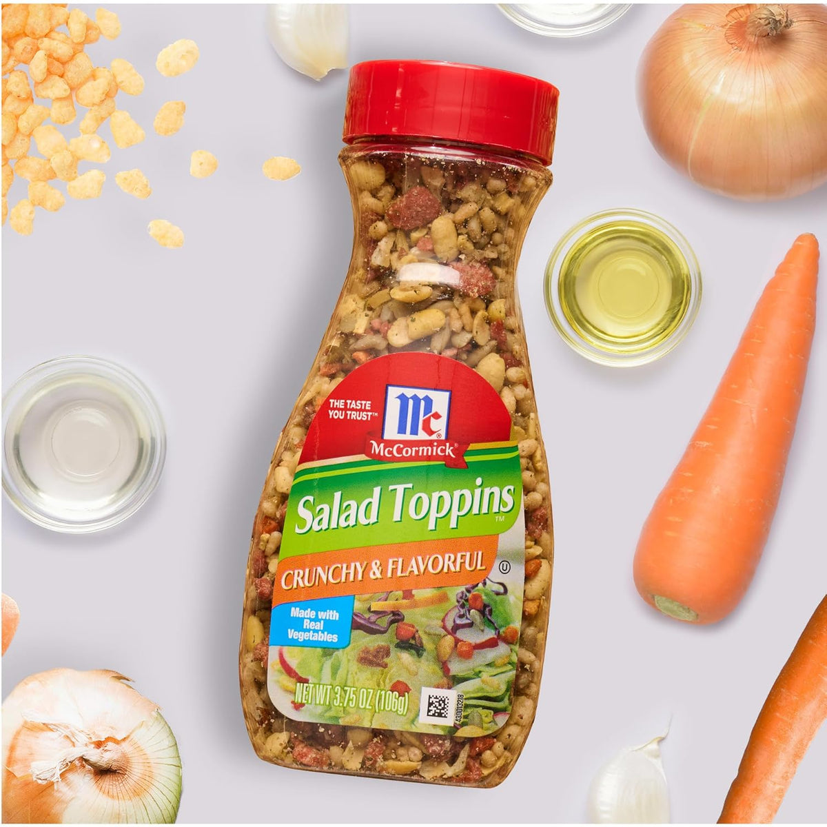 McCormick Salad Toppins Crunchy & Flavorful All-in-One Salad Topper, Replace Multiple Toppings with One Shaker