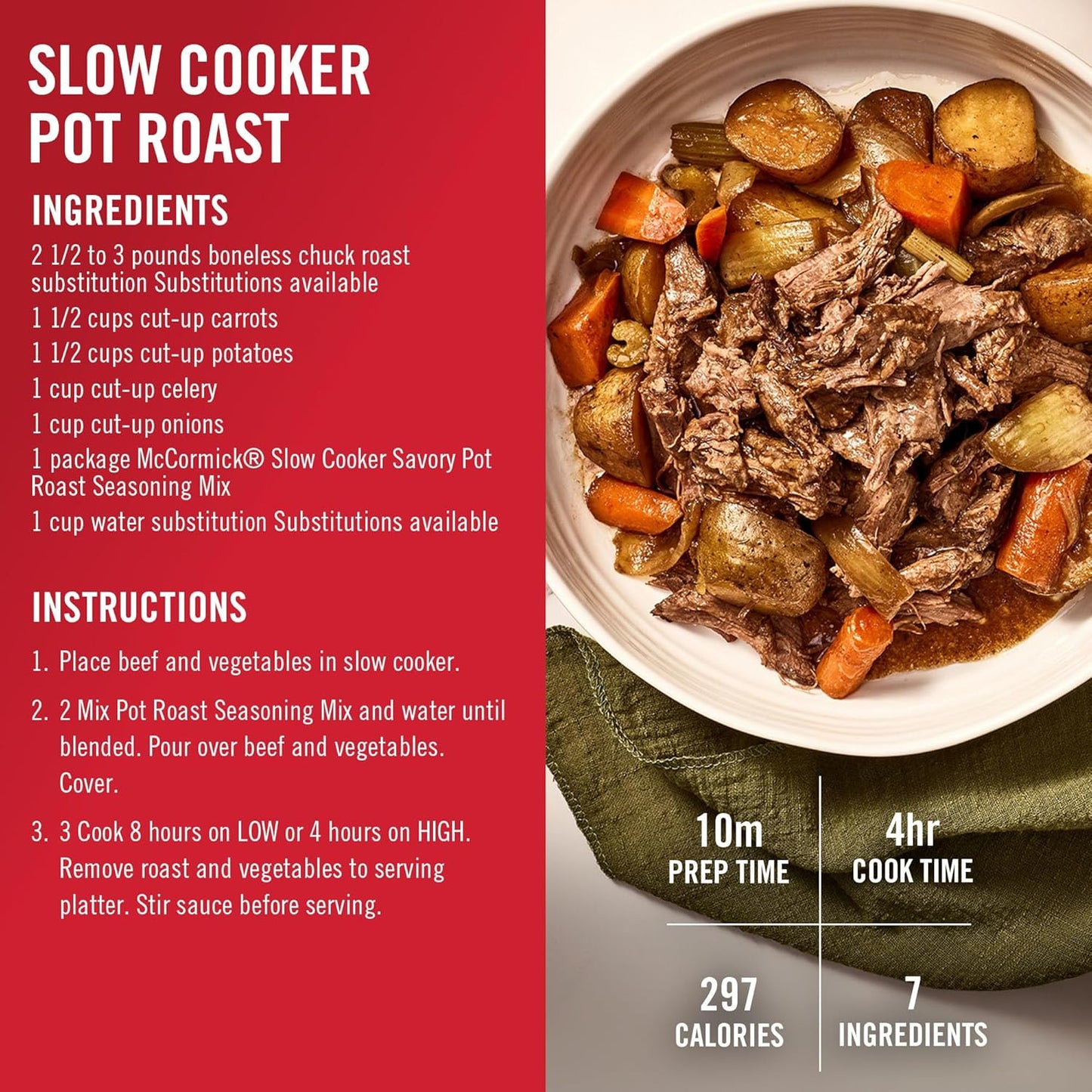 McCormick Savory Pot Roast Mix – Stocking Stuffer and Holiday Hostess Thank-You Pantry Gift