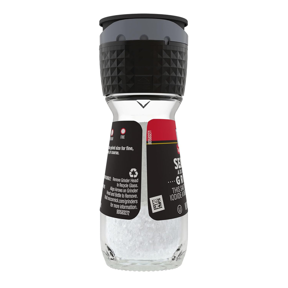 McCormick Sea Salt Grinder – Holiday Hostess Gift with Mediterranean Flakes in Glass Bottle