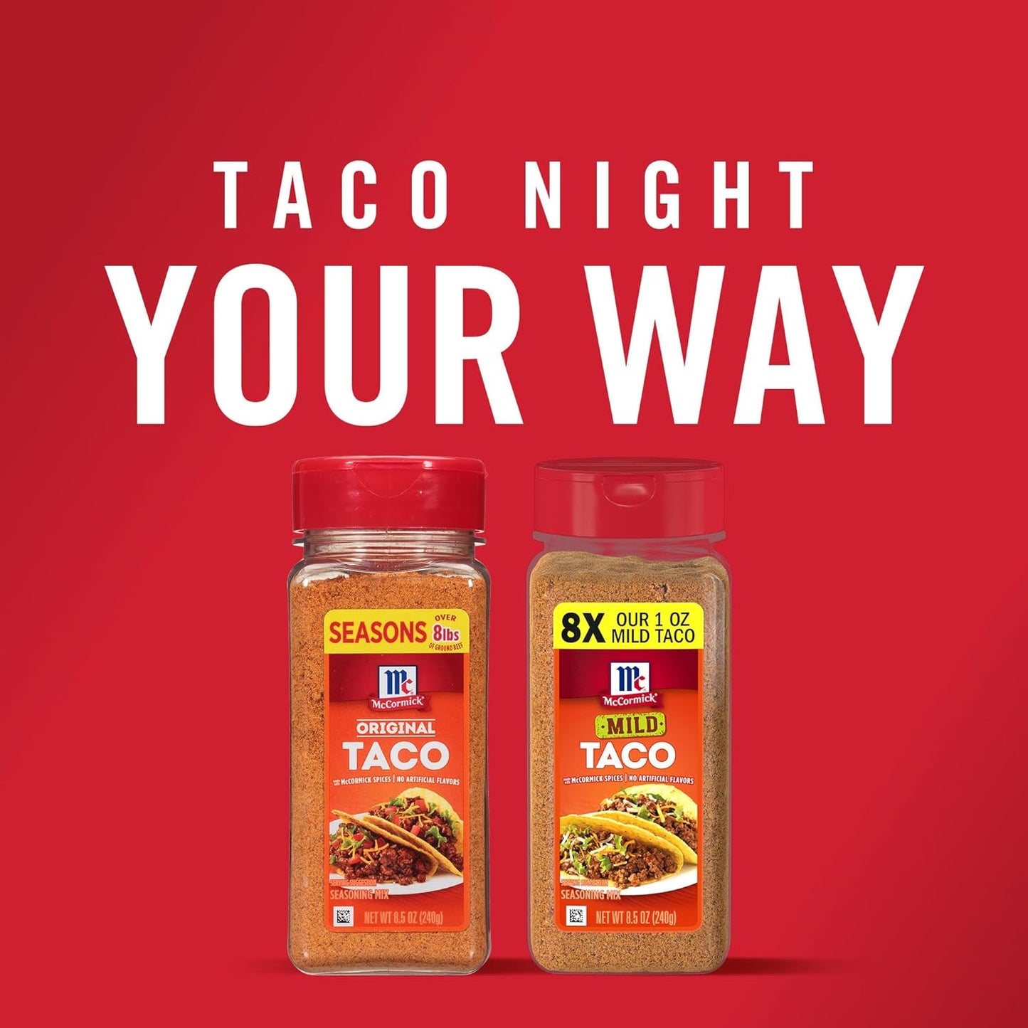 McCormick Taco Seasoning Mix – Cinco de Mayo Party Spice, Versatile for Tacos, Fajitas, and Chips