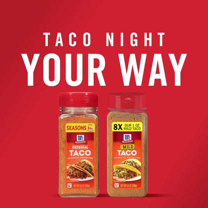 McCormick Taco Seasoning Mix – Cinco de Mayo Party Spice, Versatile for Tacos, Fajitas, and Chips