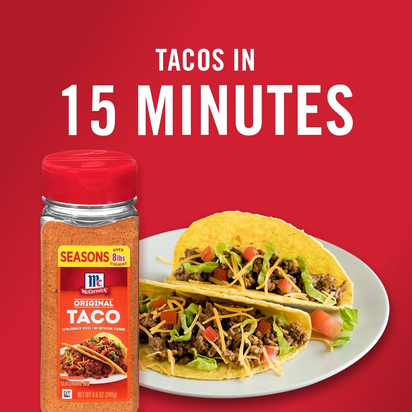 McCormick Taco Seasoning Mix – Cinco de Mayo Party Spice, Versatile for Tacos, Fajitas, and Chips