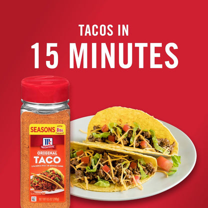 McCormick Taco Seasoning Mix – Cinco de Mayo Party Spice, Versatile for Tacos, Fajitas, and Chips