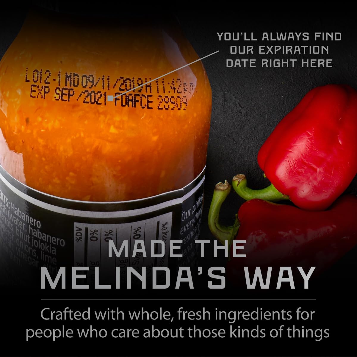 Melinda's Ghost Pepper Hot Sauce - Outdoor Dining Heat Booster, Ghost Pepper Drizzle for Grilled Meats and Veggies, 10oz