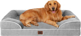 EHEYCIGA Housewarming Gift for Pet Lovers – Furniture-Style Memory Foam Dog Couch, 19 Colors Available
