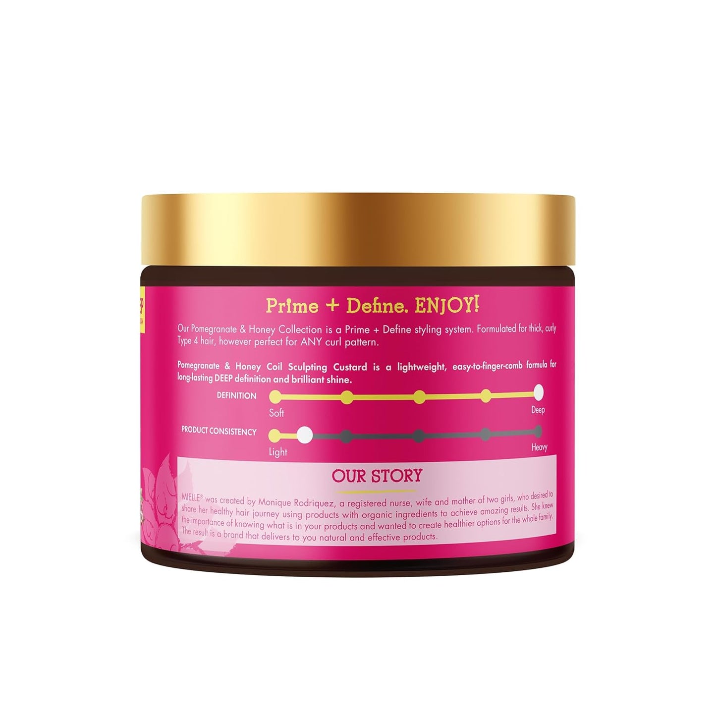 Mielle Organics Pomegranate & Honey Curl Cream - Thoughtful Birthday Gift for Women Embracing Their Natural Coily Hair Journey