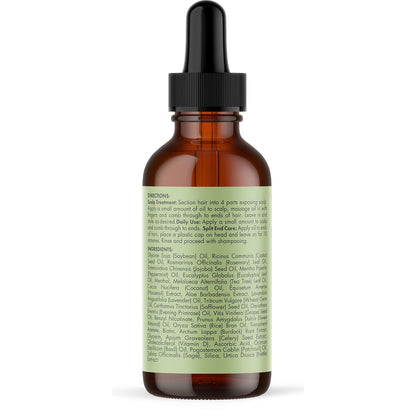 Mielle Organics Rosemary Mint Hair Oil – Spa-Scented Scalp Treatment for Yoga Room Calm