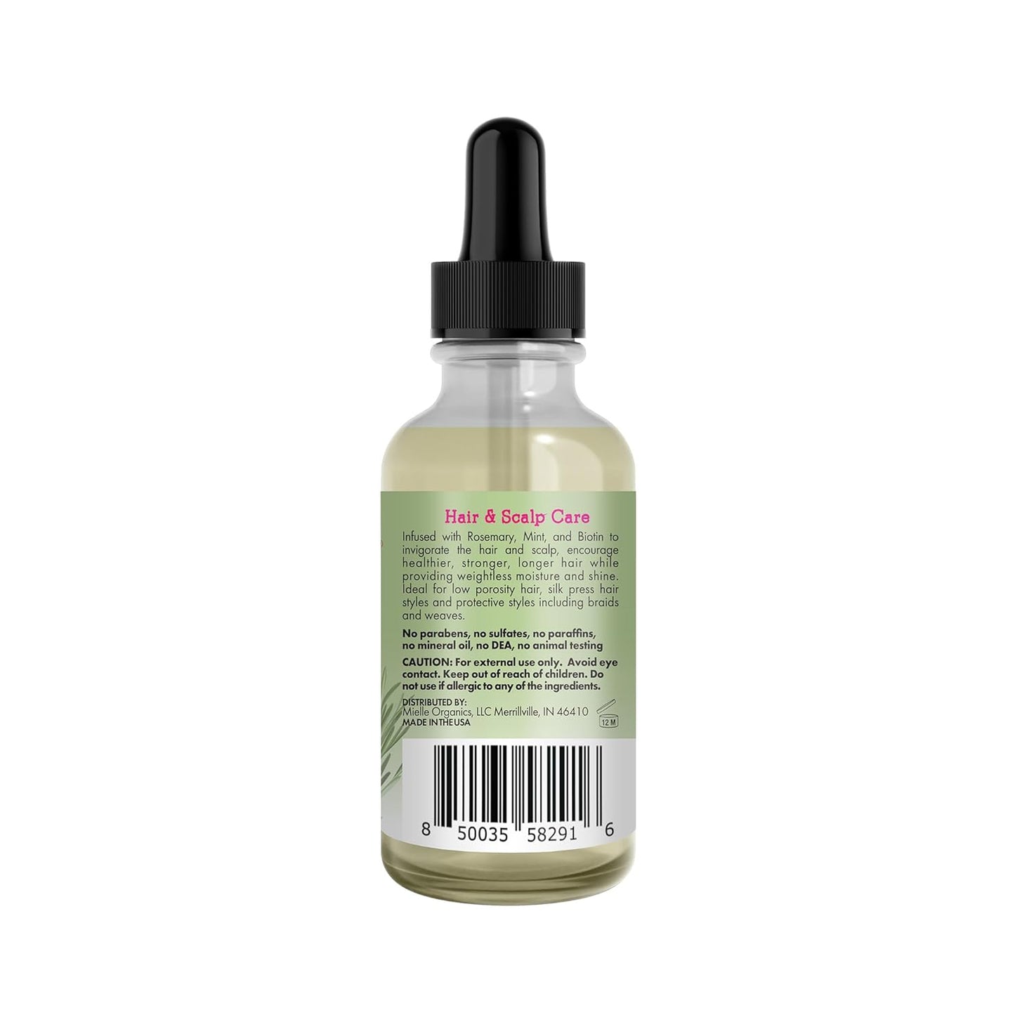 Mielle Organics Rosemary Mint Light Hair Oil – Premium Botanical Elixir for the Curated Vanity