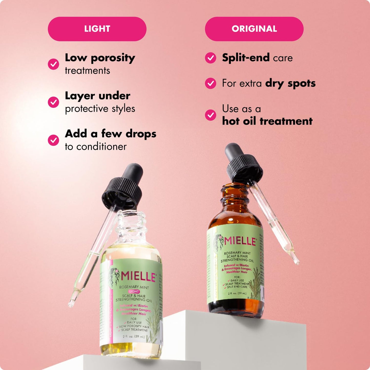 Mielle Organics Rosemary Mint Light Hair Oil – Premium Botanical Elixir for the Curated Vanity