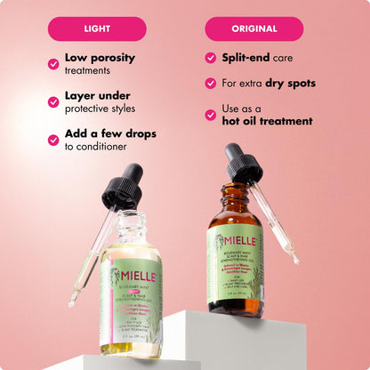 Mielle Organics Rosemary Mint Light Hair Oil – Premium Botanical Elixir for the Curated Vanity