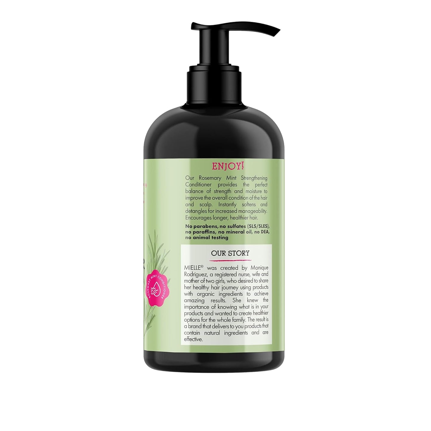 Mielle Organics Rosemary Mint Strengthening Hair Conditioner – Salon-Quality Biotin Formula for an Elevated At-Home Haircare Ritual, 20 oz