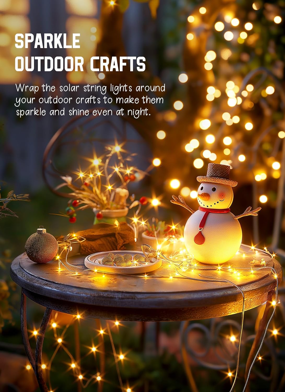 Minetom Aesthetic Solar String Lights, 33Ft 100 LED Soft Glow Lights for Boho and Minimalist Interior Styling
