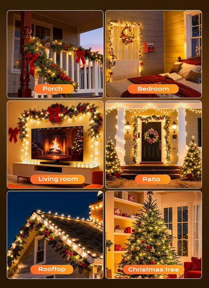 Minetom LED String Lights – Birthday Gift for Women Who Love Cozy Home Styling, Green Wire