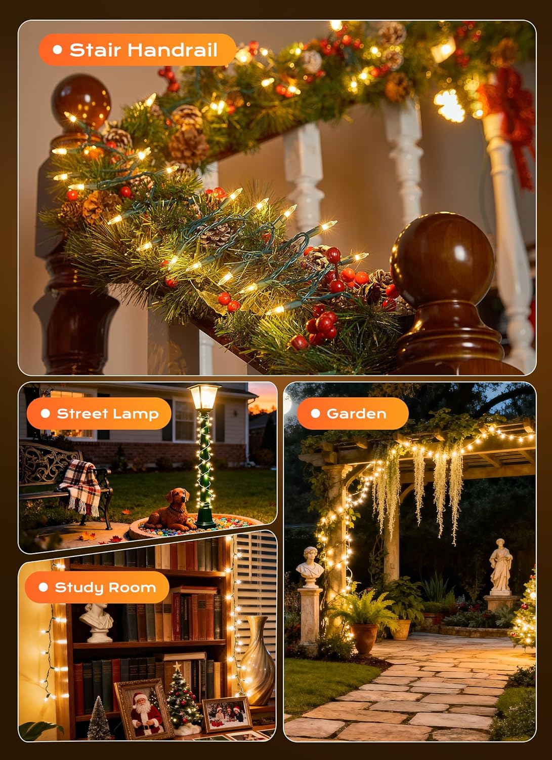Minetom LED String Lights – Birthday Gift for Women Who Love Cozy Home Styling, Green Wire