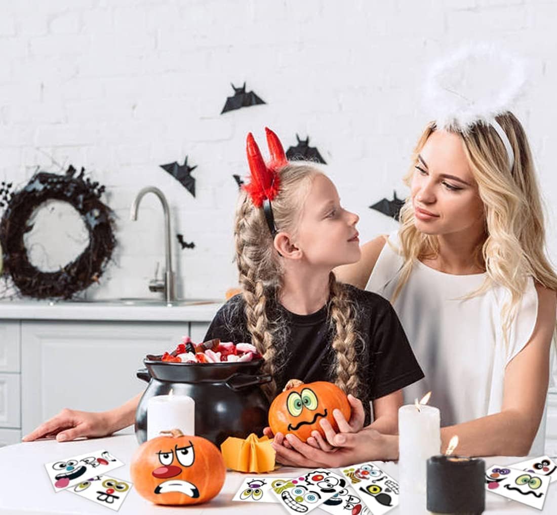 MiniPumpkin Sticker Set – Mess-Free Small Pumpkin Faces for Children Ages 3 to 10
